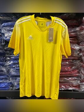 Adidas Regista 20 Soccer Jersey NWT Yellow White Men’s Medium FI4556
